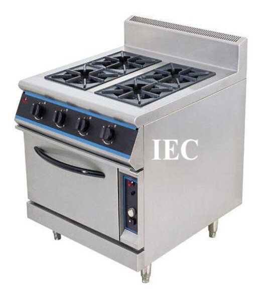 Manufacturer, Exporter, Importer, Supplier, Wholesaler, Retailer, Trader of 4 Burners Range With Oven in New Delhi, Delhi, India.